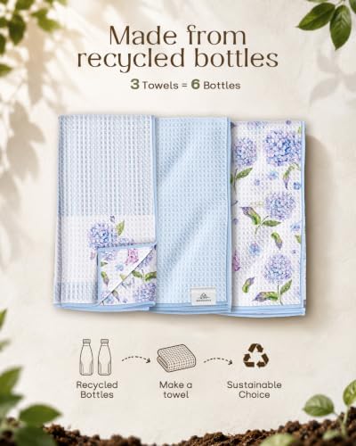 3pcs Double-Sided Waffle Kitchen Towels - Image 2