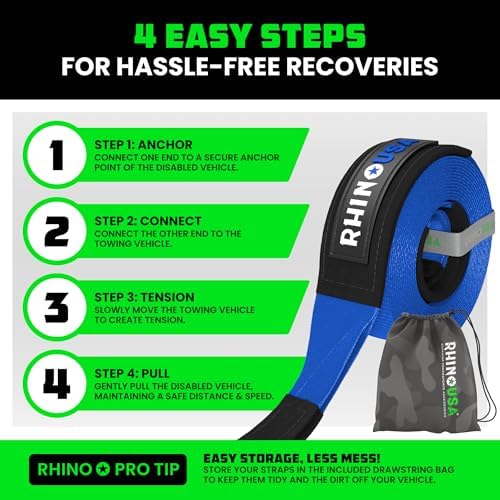 Rhino USA Recovery Tow Strap - Image 6