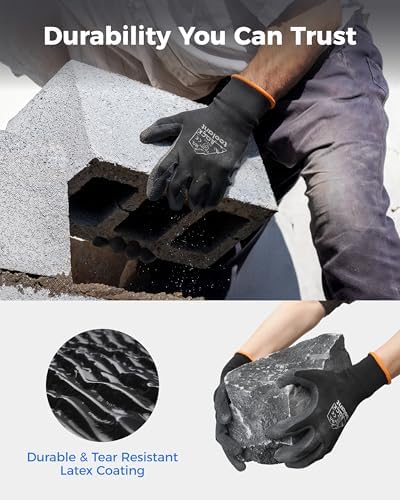 toolant Crinkle Latex Work Gloves, 120 Pairs - Image 3