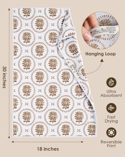 Miss Adola 2pcs Double-Sided Microfiber Kitchen Towels, Dusky Garden - Image 4