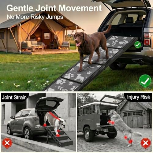 Dog Ramp for Car – Extra Wide 67" x 20" Foldable Pet Ramp. - Image 3