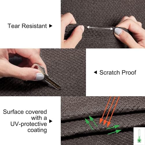 SYERAL Tire Covers Set of 4, Upgraded 5 Layer Nonwoven RV Wheel Covers - Image 3
