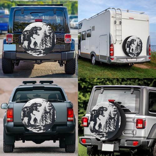 Rv Spare Tire Cover Wheel Bigfoot Dinosaur Mountain Tire Covers Wheel - Image 6