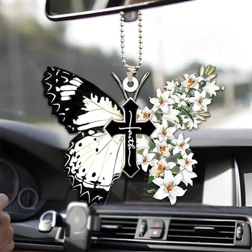Butterfly Car Hanging Ornament, Hanging Charm Home Decoration Keepsake - Image 2
