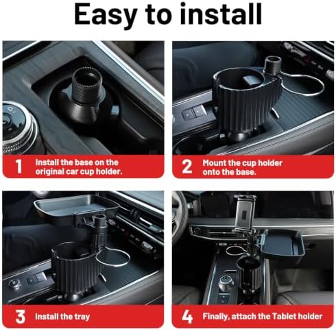 Car Large Cup Holder Expander, 5-in-1 Cupholder Extender - Image 7