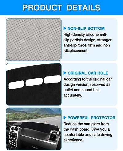 Autorder Dashboard Cover Mat for 2008 2009 2010 Dodge Charger Accessories Dash - Image 6