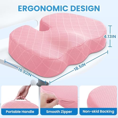 TushGuard Seat Cushion, Memory Foam Office Chair Cushion - Image 2