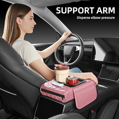 5 in 1 Nappa Leather Console Armrest Cover - Image 4