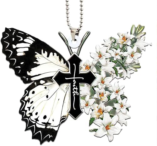 Butterfly Car Hanging Ornament, Hanging Charm Home Decoration Keepsake by Twpribarn
