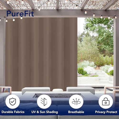 PureFit Outdoor Curtains for Patio Waterproof Weatherproof Outside Curtains - Image 3