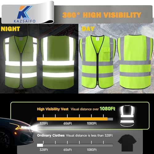 Hi Vis Reflective Safety Vest for Men - Image 5