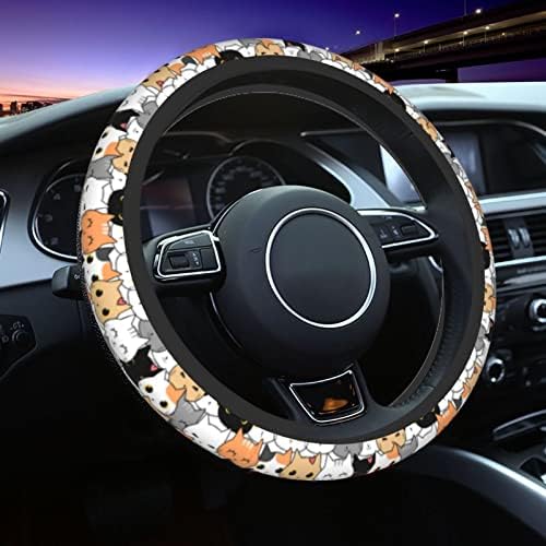 Cat Steering Wheel Cover for Women Men - Image 3