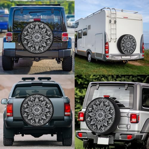 Spare Tire Cover for RV Trailer, Nationality Bohemia Mandala Tire Covers - Image 7