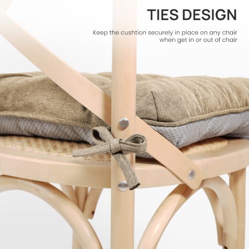 Love's cabin Memory Foam Chair Cushions Set of 4, 15.5 Inch - Image 5