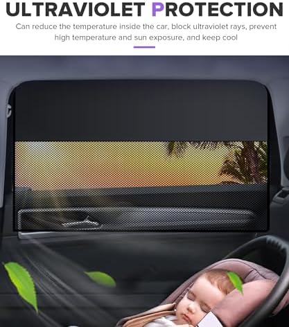 Car Shades for Side Windows, Car Accessories Magnetic Automotive Side Window - Image 5