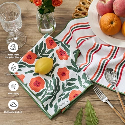 RECYCO Waffle Kitchen Towel Set of 2 - Image 2