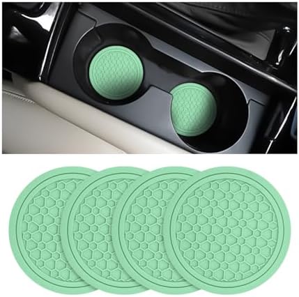Mandark 4PCS 2.75 Inch Car Cup Holder Coasters, Light Green by Unknown