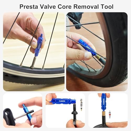 Tire Valve Stem Removal Tool Kit 3-Piece Set, Presta and Schrader Valve Core - Image 4