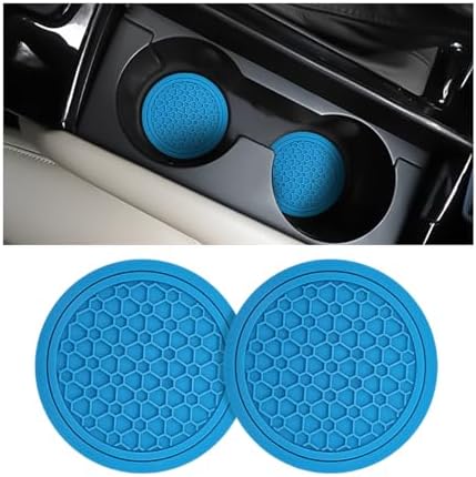 Mandark 2PCS 2.75 Inch Car Cup Holder Coasters, Light Blue by Unknown