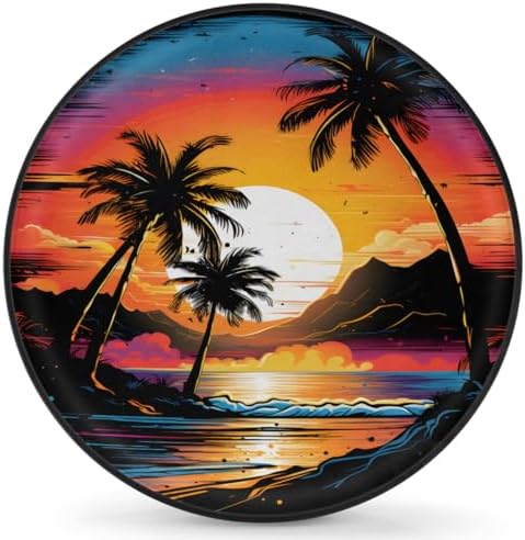 Rv Spare Tire Cover Wheel Sunset Palm Beach Tire Covers Wheel Protectors by FengQuGou