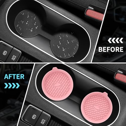 ME.FAN Car Cup Holder Coasters Silicone Cups Mats, Automotive Universal - Image 5