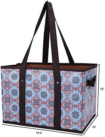 Foraineam Reusable Grocery Bags Set Durable Heavy Duty Tote Bag Collapsible - Image 5