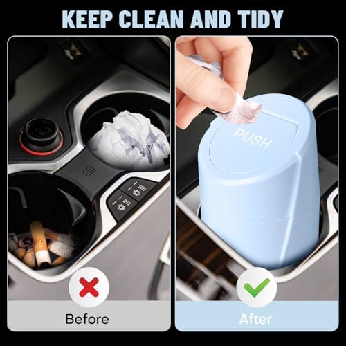 Car Trash Can Bin with Lid - Image 2
