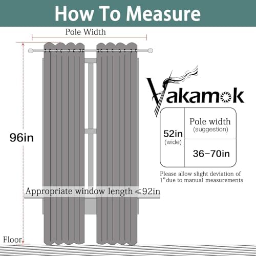 Yakamok Chocolate 100% Blackout Curtains 96 Inches Long 52" Wide 2 Panels - Image 2