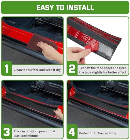 Door Sill Guards Kit Rubber Door Entry Guards Protector - Image 5