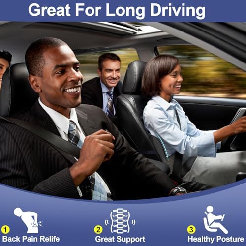 BYMECOST Lumbar Support Pillow for Car, Memory Foam Car Back Cushion - Image 3