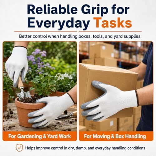 Work Gloves, Nitrile-Coated Grip - Image 2
