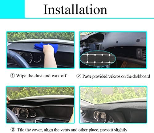 Yiz Dash Cover Mat for Ford F150 F250 F350 Bronco 1992-97 J20 - Image 6
