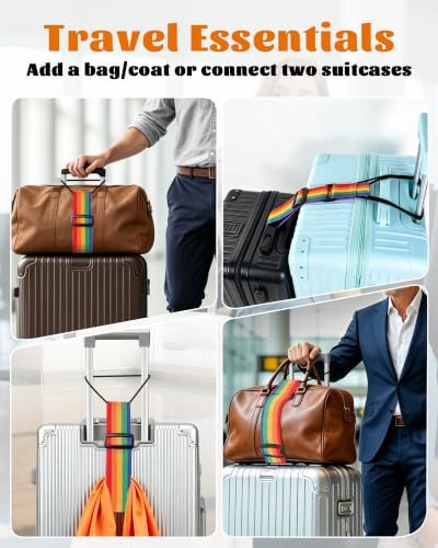2-Pack Strong Adjustable Luggage Connector Straps - Image 7