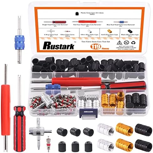 119Pc Valve Core Remover Tools by Rustark