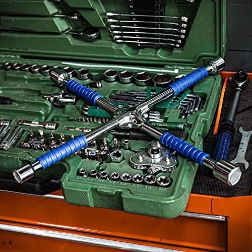 CARTMAN 18 Inch Heavy Duty Non-Slip 4-Way Universal Cross Lug Wrench - Image 7