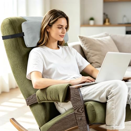 Head Recliner Pillow Adjustable Shredded Memory Foam Headrest Pillows - Image 5