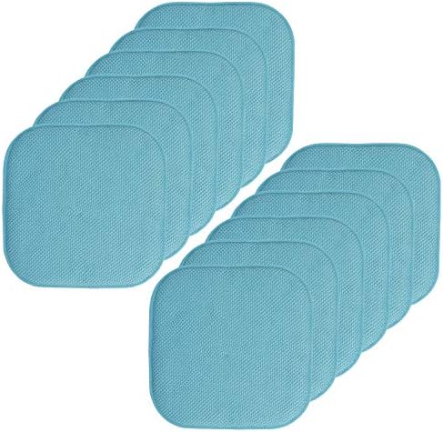 Sweet Home Collection Chair Cushion Memory Foam Pads Honeycomb Pattern Slip Non by SweetHomeCollection