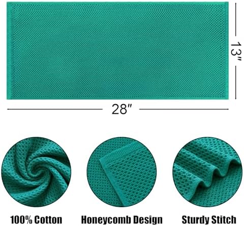 Kitinjoy 100% Cotton Waffle 4-Pack Kitchen Towels - Image 2