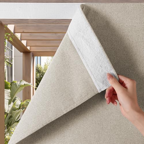 NICETOWN 100% Blackout Linen Outdoor Curtains by NICETOWN