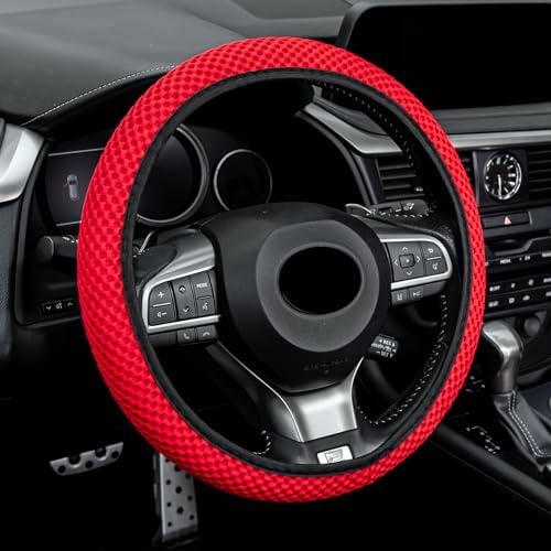 Alpmosn Elastic Stretch Steering Wheel Cover, Universal Interior Accessories by alpmosn