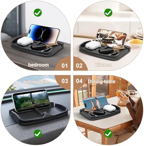 Anti-Slip Car Dash Grip Pad for Cell Phone, Sun Glasses, Stand for Navigation - Image 2