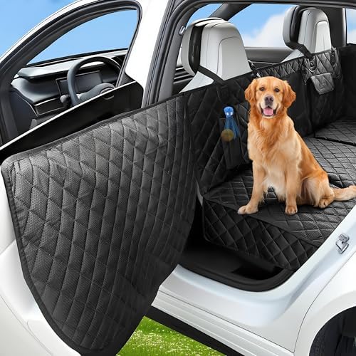 Hard Bottom Dog Car Seat Cover for Back Seat by BeComfeePetSupplies