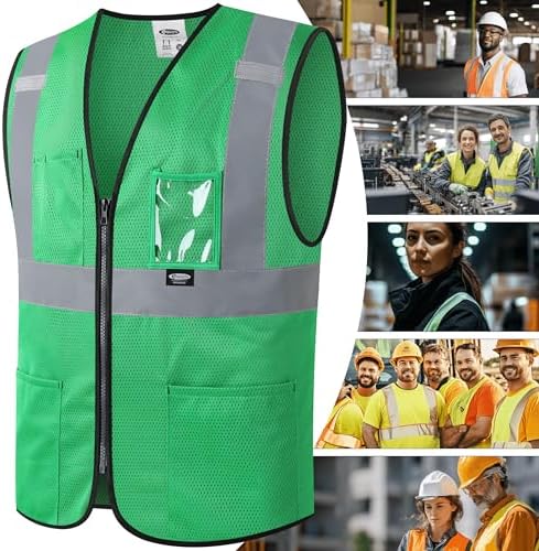 JKSafety Safety Vest for men women Hi Vis Vest - Image 6