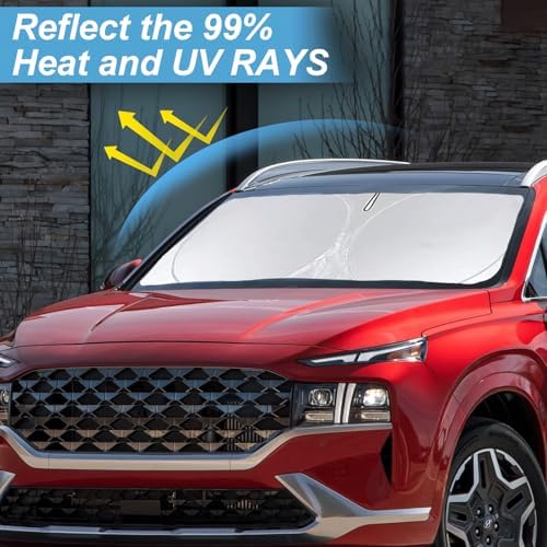 Sun Shade for Hyundai Santa Fe 2019-2024 2025 2026 2027 Windshield Sunshade - Image 2
