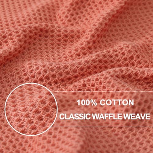 Homaxy 100% Cotton Waffle Weave Kitchen Dish Towels 6-Pack - Image 2