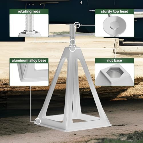 RVGUARD RV Stack Jacks 1 Pack, 6000 Lbs Aluminum Stabilizer Jacks - Image 4