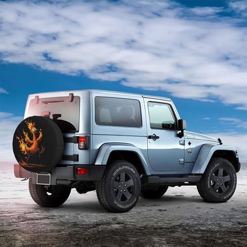 Rooster Spare Tire Cover Waterproof Wheel Cover 14 Inch Universal Fit - Image 3