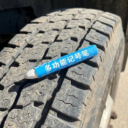 KESYOO White Tire Marker Pen 8pcs Wax Based - Image 6