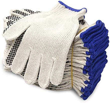 Evridwear Cotton Polyester String Knit Shell Safety Protection Work Gloves by Evridwear