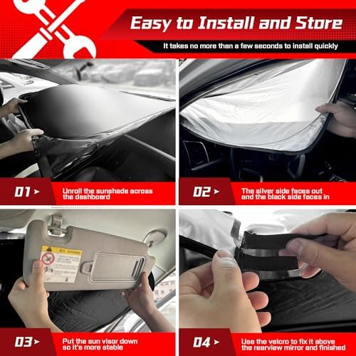ARISMOTOR Windshield Sun Shade for Audi Q3 2019-2025 2026 - Image 6